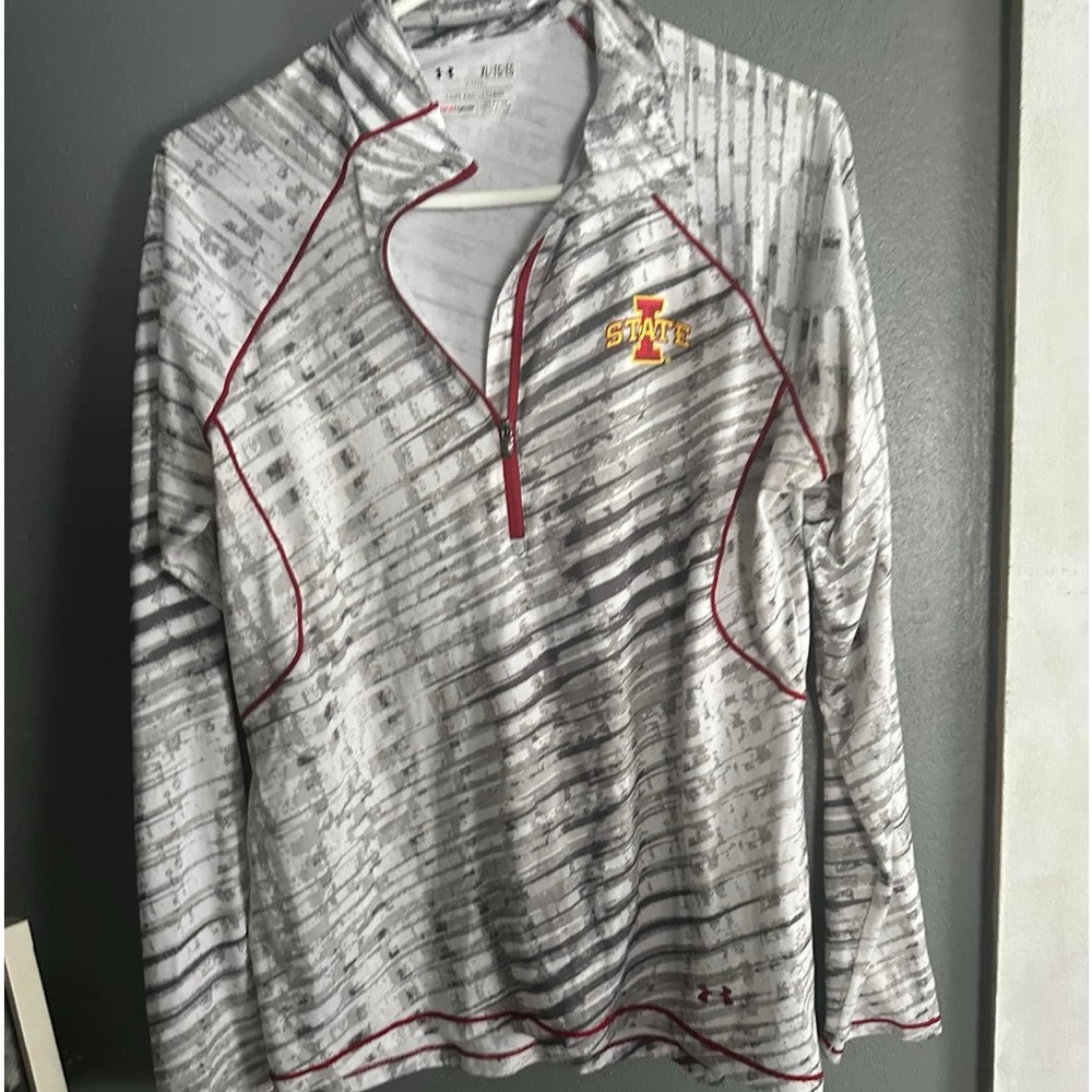 Under armor white quarter zip